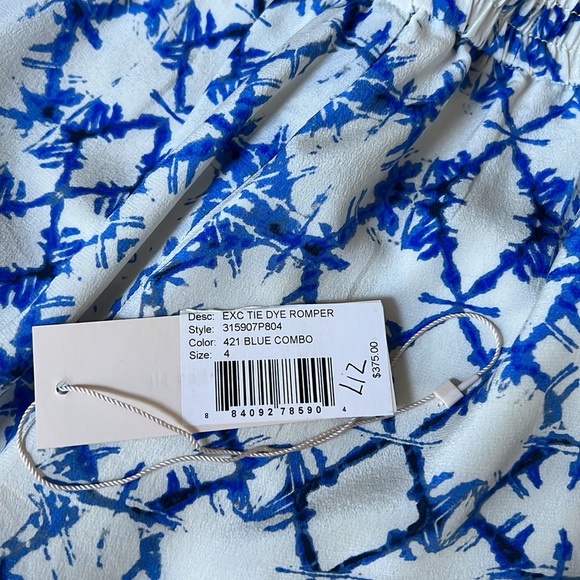 Rebecca Taylor silk tie dye romper - Picture 3 of 5